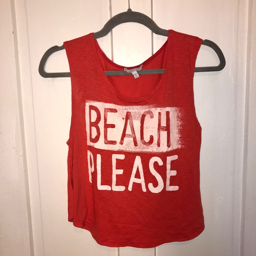 RED SUMMER BEACH TANK TOP/TEE